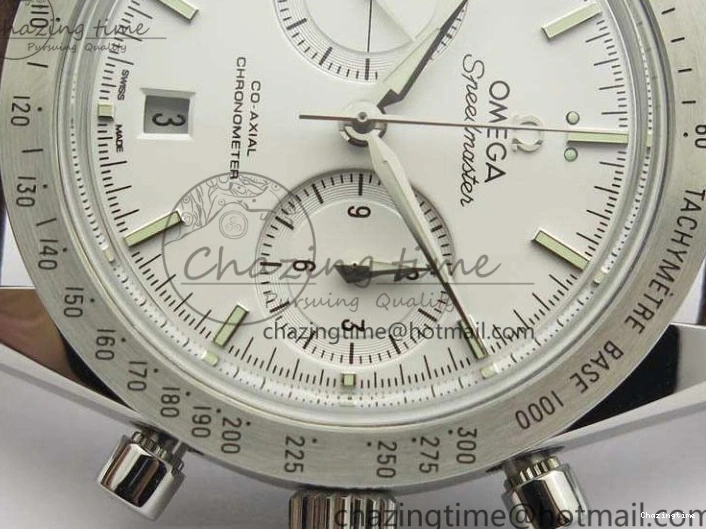 0429 Speedmaster ’57 Co-Axial OMF 1:1 Best Edition White Dial Silver Markers A9300 (Free Leather Strap) Efficient 8133